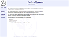 Desktop Screenshot of maydorntrans.de